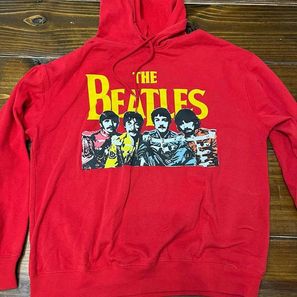 Designer The Beatles Medium Red Hoodie Sweatshirt - image 4