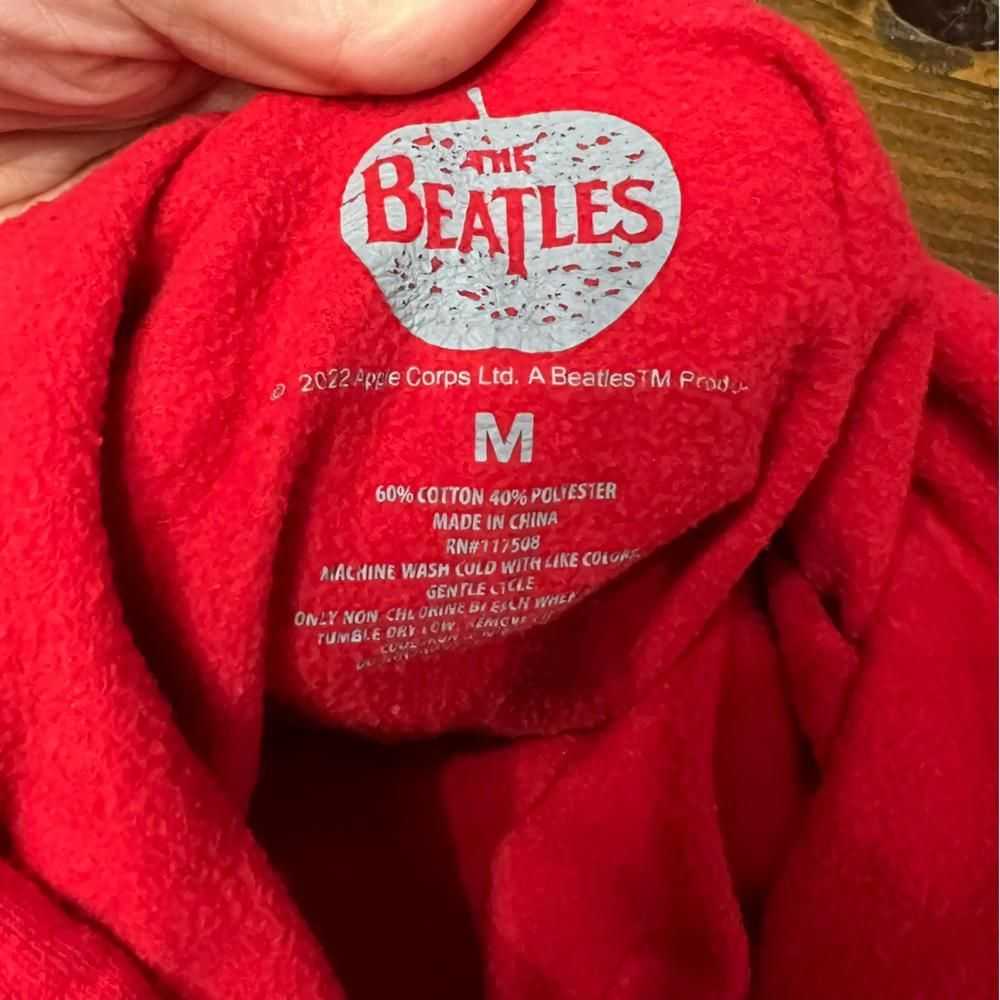 Designer The Beatles Medium Red Hoodie Sweatshirt - image 5