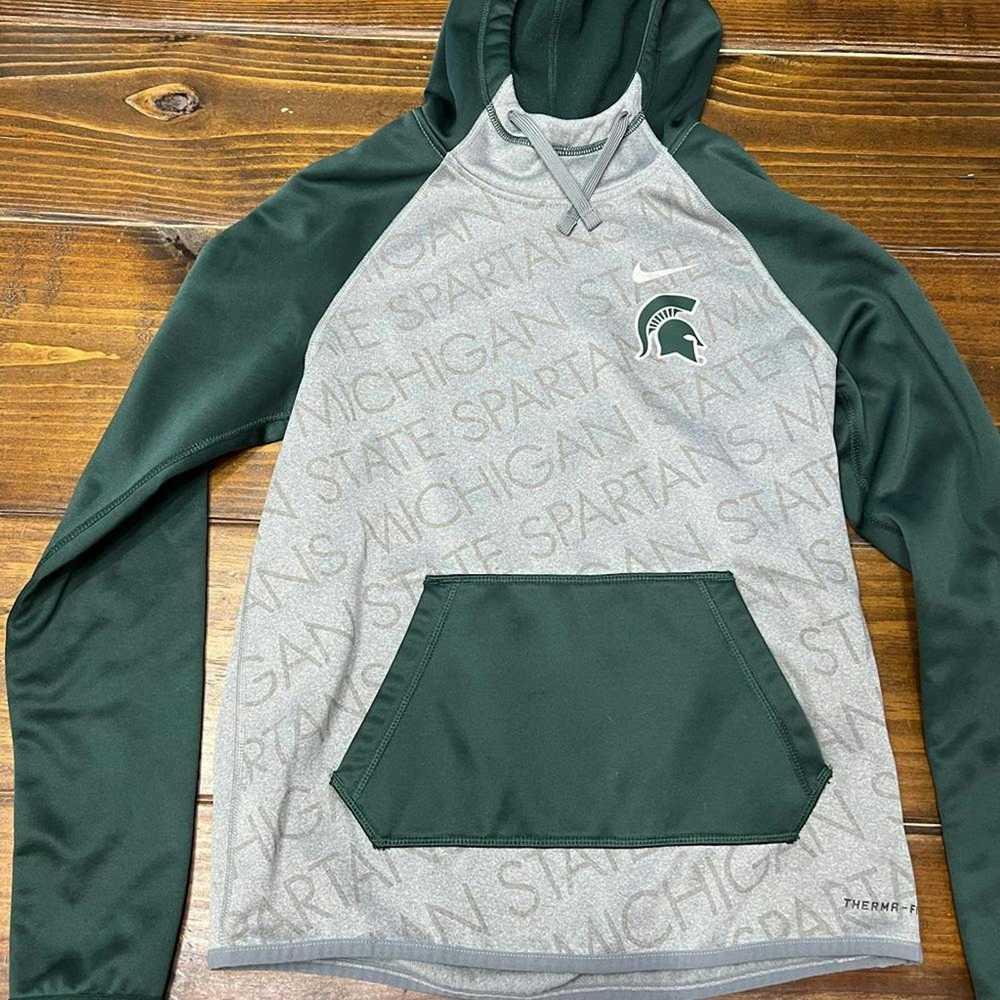 Designer XS MSU Michigan State Nike Sweatshirt Gr… - image 1