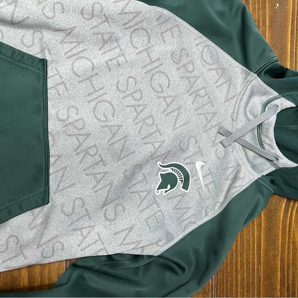 Designer XS MSU Michigan State Nike Sweatshirt Gr… - image 3