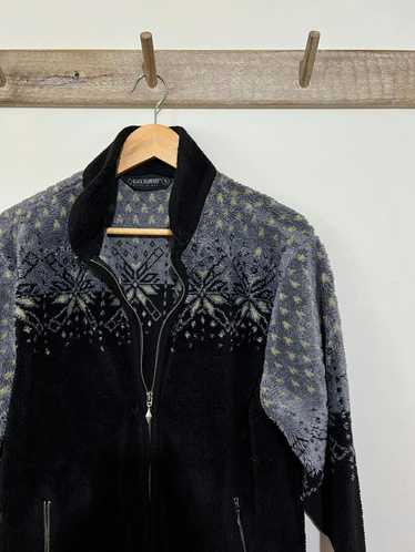 Designer black diamond jacket