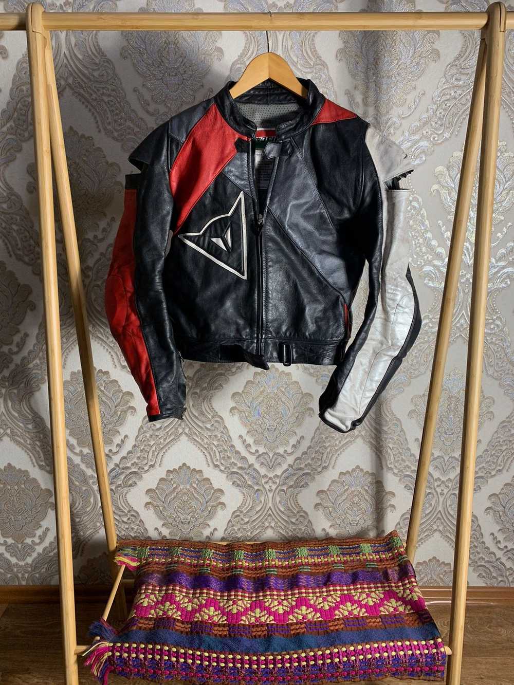 Leather Jacket × Racing × Vintage VERY RARE DAINE… - image 1