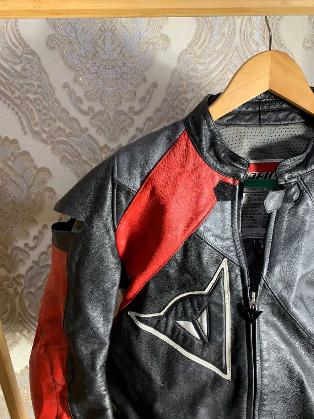 Leather Jacket × Racing × Vintage VERY RARE DAINE… - image 3