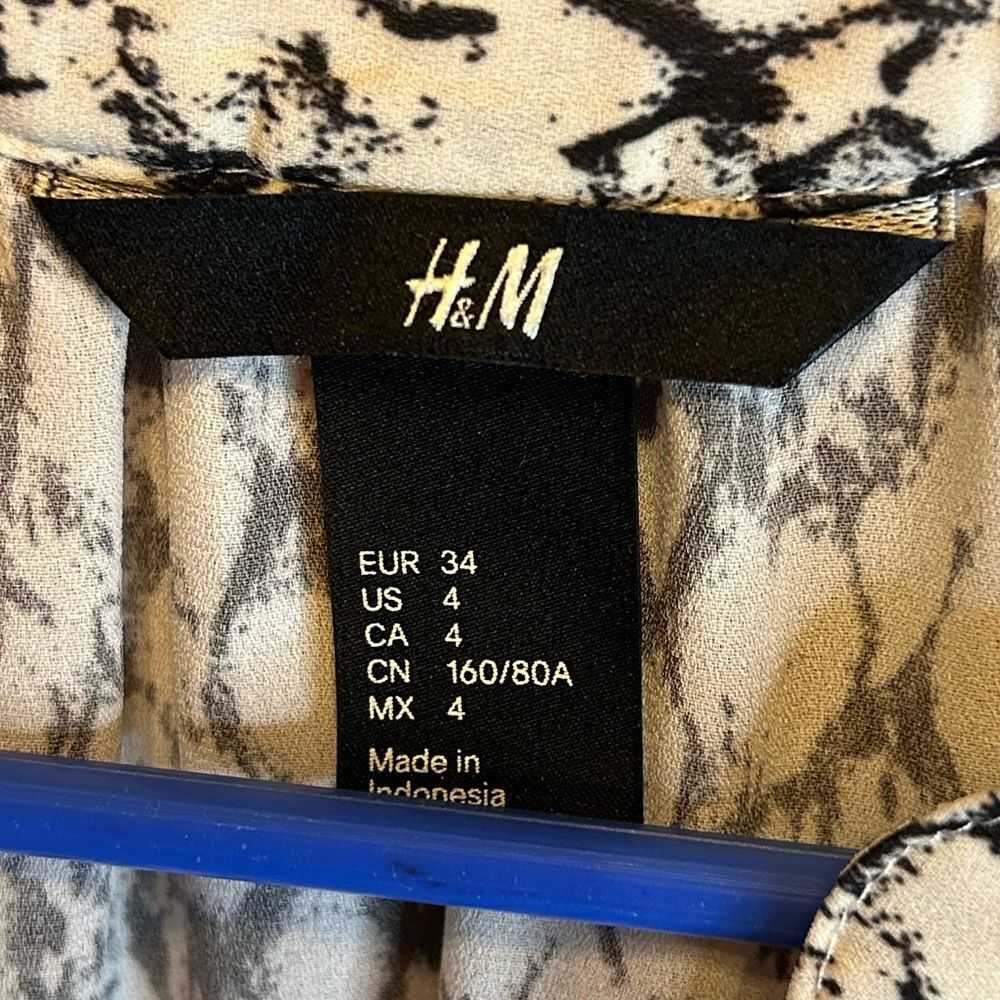 H&M H&M Snake Print Black & Off White Sleeveless … - image 3