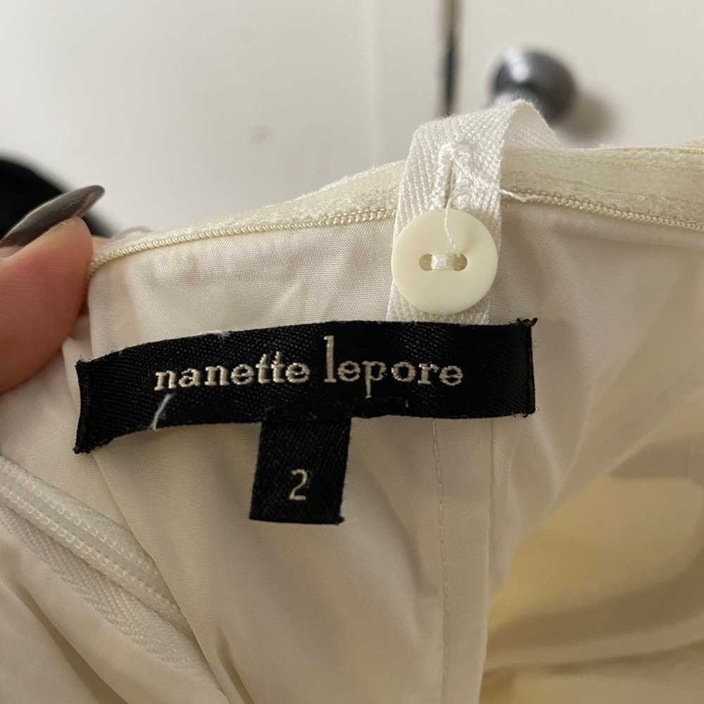 Nanette Lepore Amorous White Dress Convertible St… - image 8