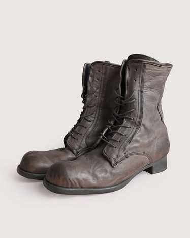 靴 MIHARA YASUHIRO - lace up engineer boots MiharaYasuhiro AW08 Triple-Layered Zip Leather Engineer