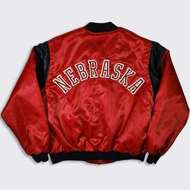 Deadstock Nebraska Huskers Red authentic Corduroy Jacket Vintage NCAA Coat Spotlight XL