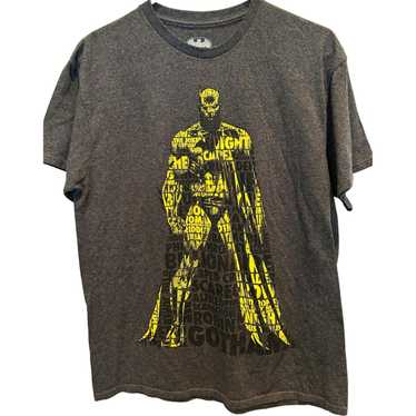Batman Batman T-Shirt Medium, Gray with Yellow Gra
