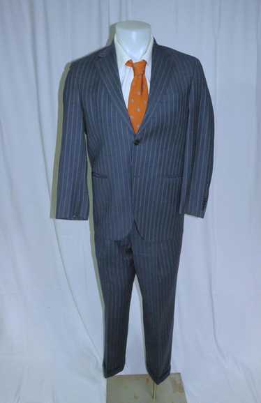 Coppley × Custom Zegna Fabric Blue Striped Two But
