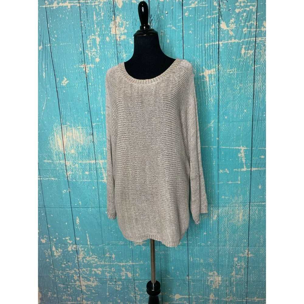 Joie Joie Beige Dolman Long Sleeve Tunic Sweater … - image 7