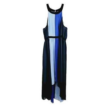 Modcloth Peachy Queen High Low Midi Dress 2X Blue… - image 1