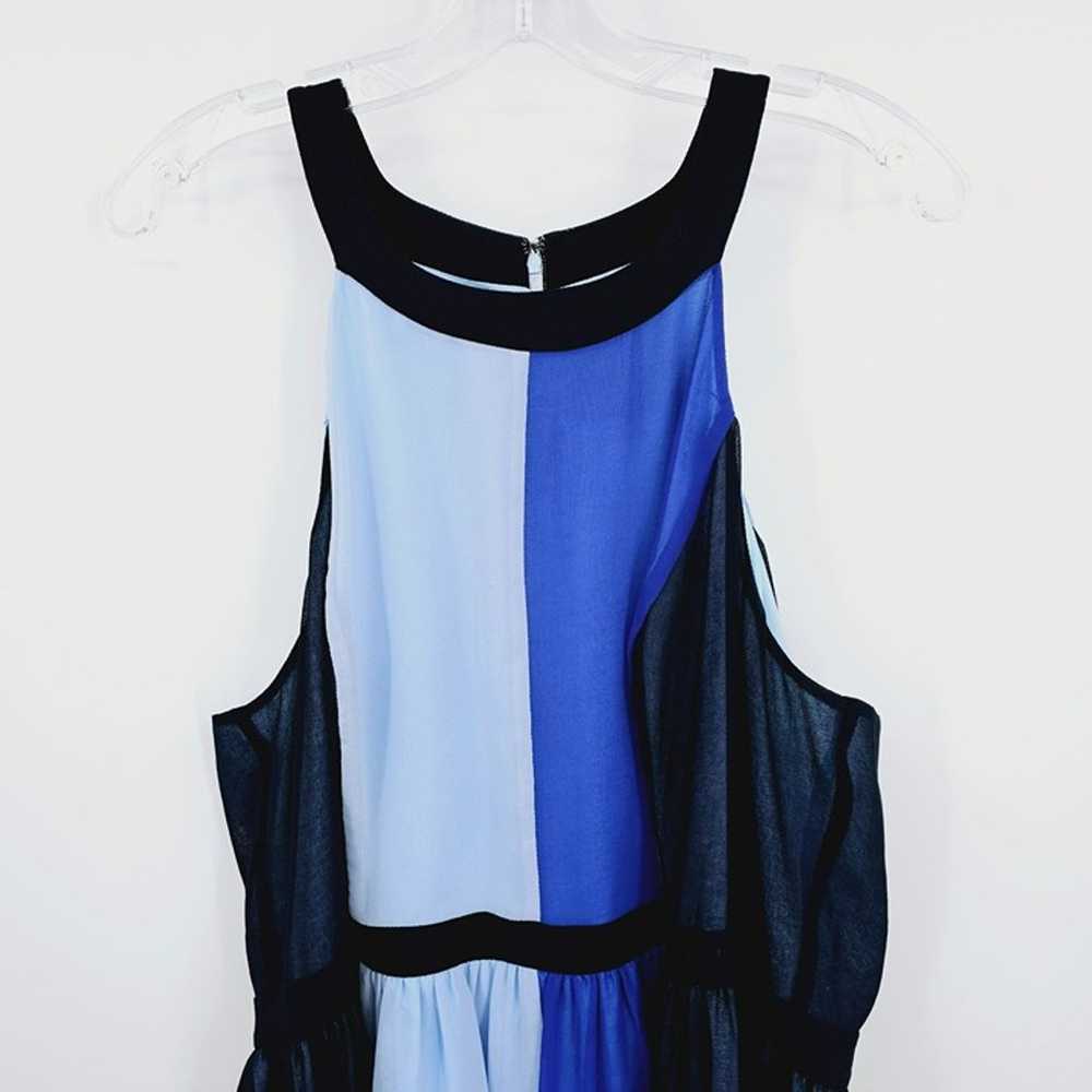 Modcloth Peachy Queen High Low Midi Dress 2X Blue… - image 4
