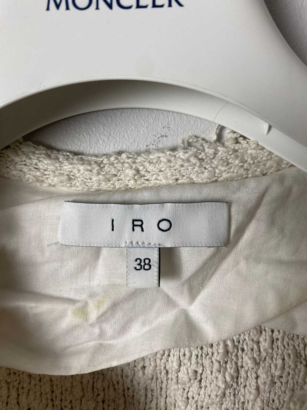 Iro × Luxury IRO Shavani cotton blazer jacket ecru - image 3