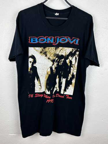 Band Tees × Bon Jovi × Vintage 90s Vintage Bon Jo… - image 1