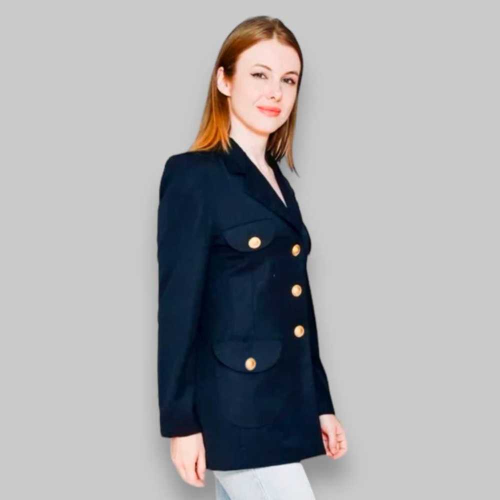 Escada ESCADA Margaretha Ley Wool Blazer in Navy … - image 6