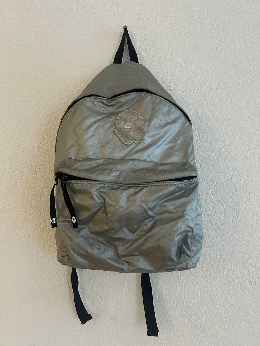 Bape Bape Head Silver Backpack - image 1