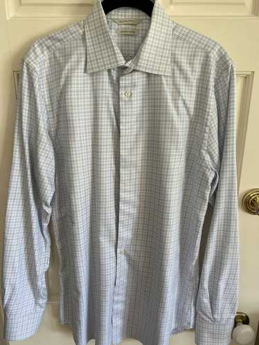 Suitsupply Blue check pattern Extra slim fit shirt