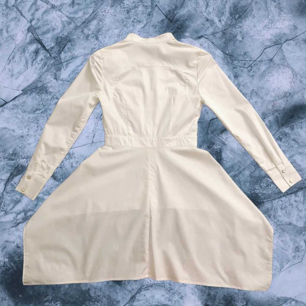 KAMI White High-Low Tuxedo Shirt Dress - image 4