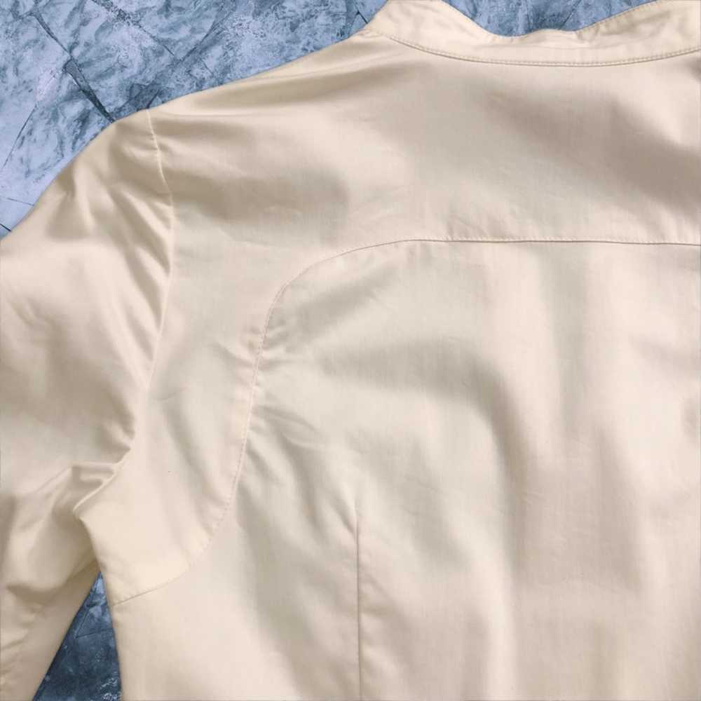 KAMI White High-Low Tuxedo Shirt Dress - image 8
