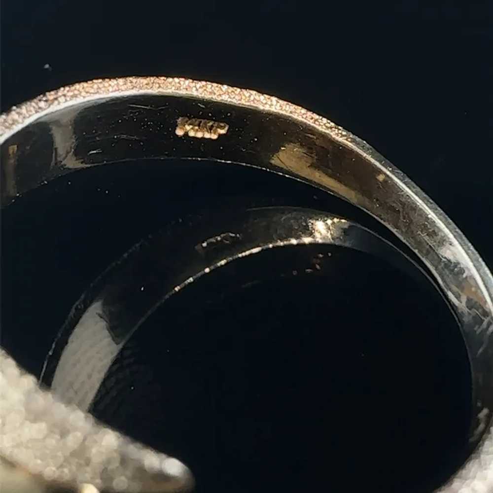 14k Panther Diamond Ring - image 10