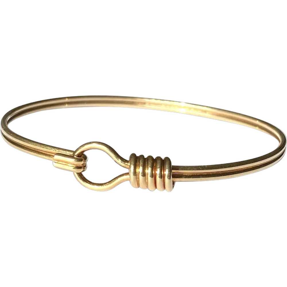 Yellow Gold 14K Bangle Bracelet 13.3G - image 1
