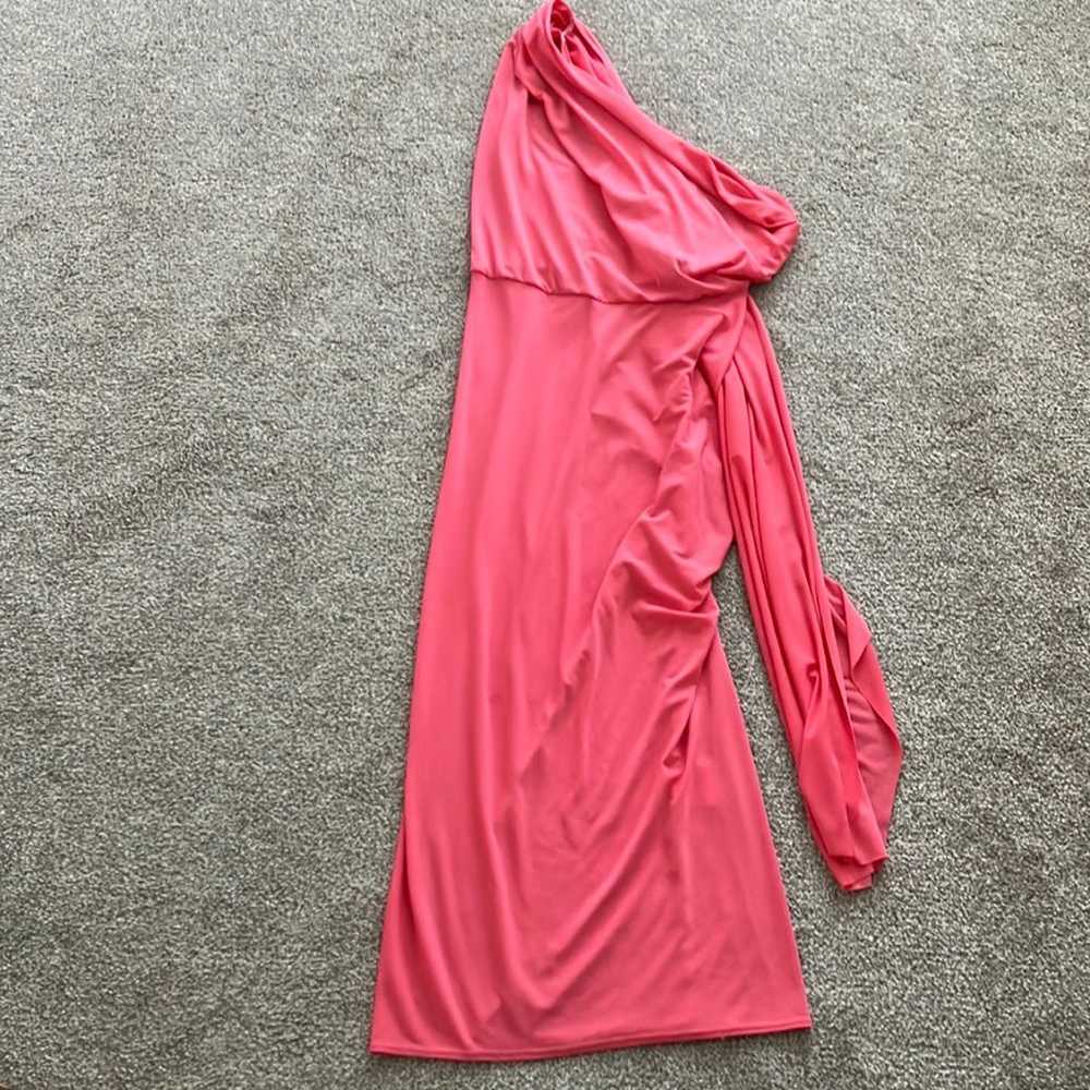 Katie May Grace Kong One Shoulder Dress in Coral … - image 3