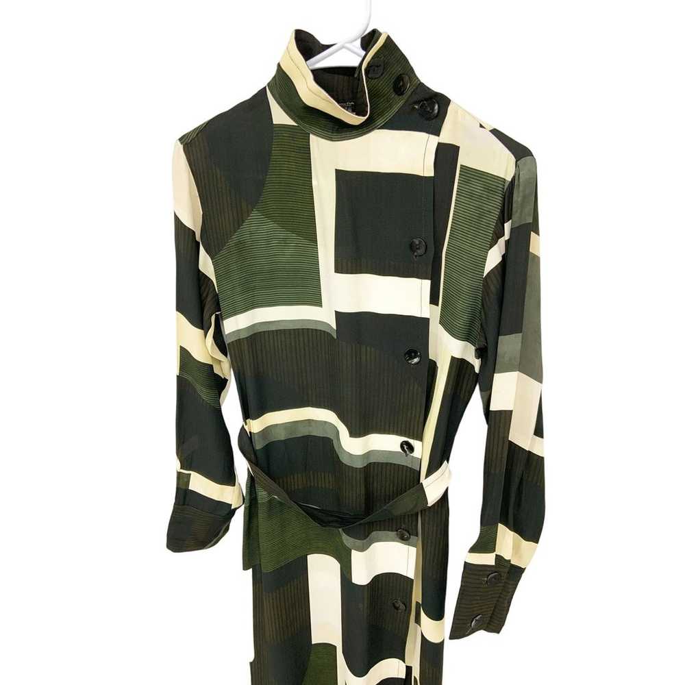 MASSIMO DUTTI Buttoned Geometric Print Long Dress… - image 4
