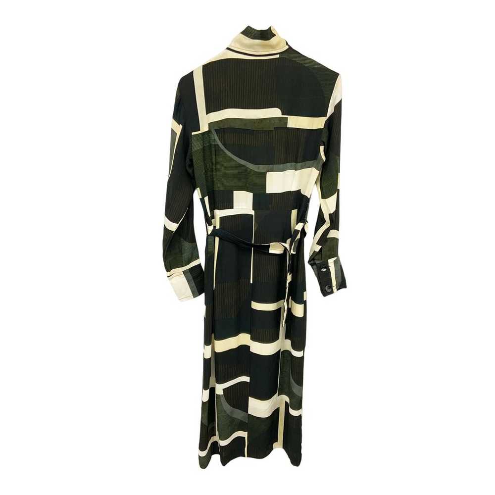 MASSIMO DUTTI Buttoned Geometric Print Long Dress… - image 6