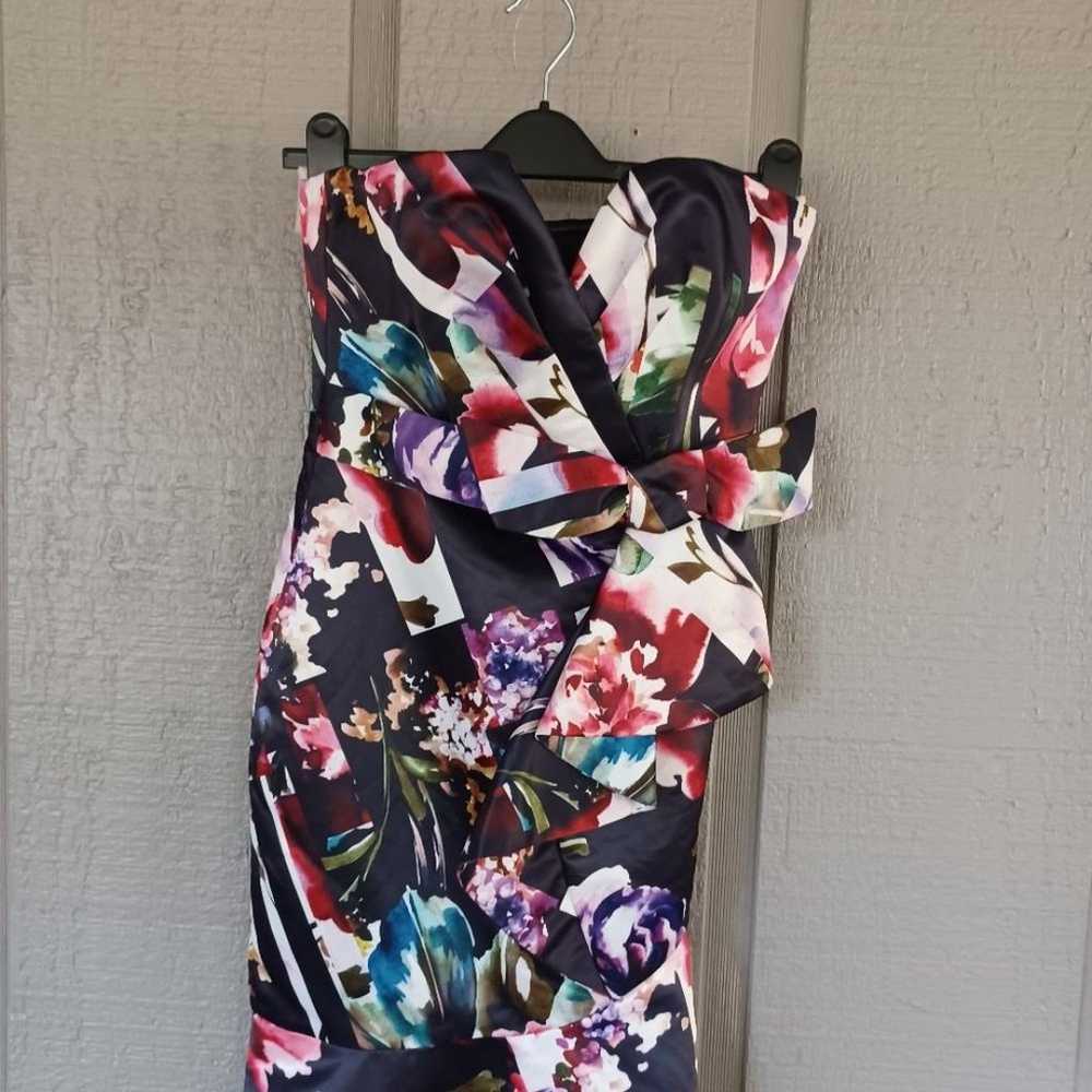 Parker Wendy Floral Dress Size 2 In Striped Marga… - image 3