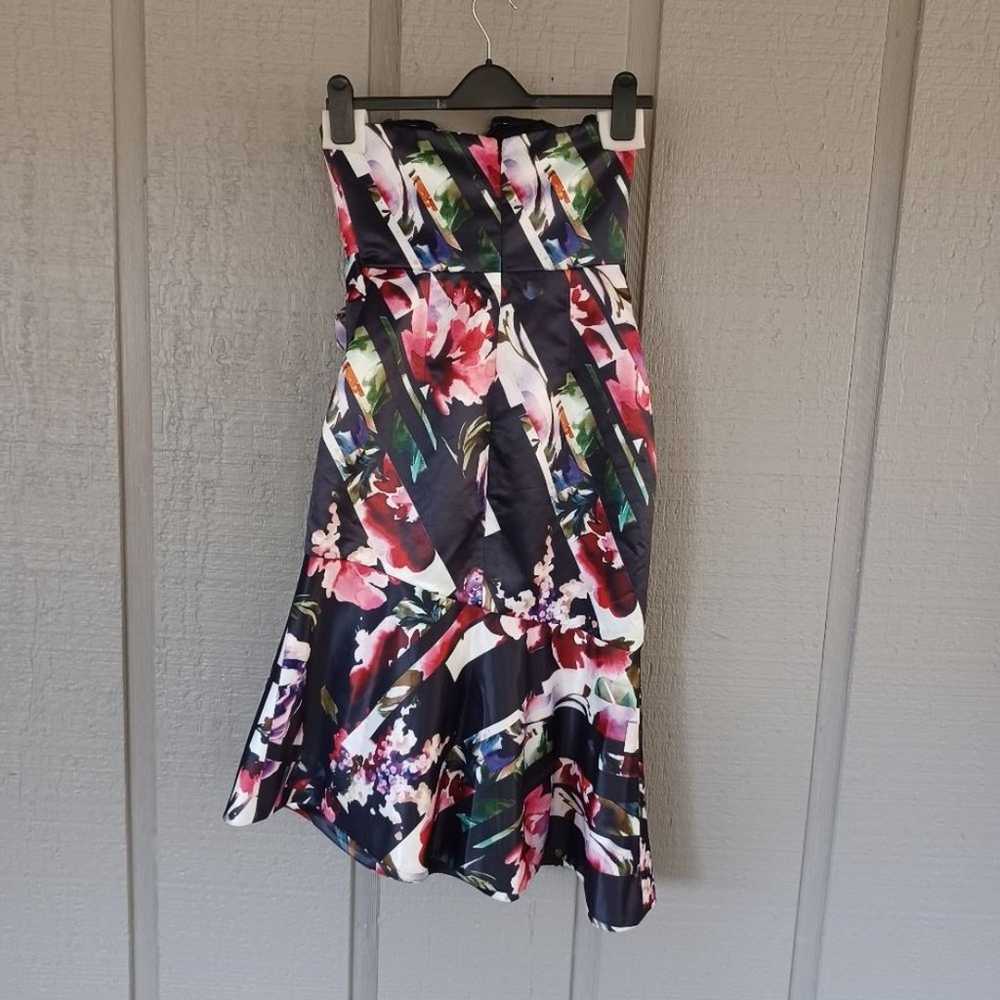 Parker Wendy Floral Dress Size 2 In Striped Marga… - image 6