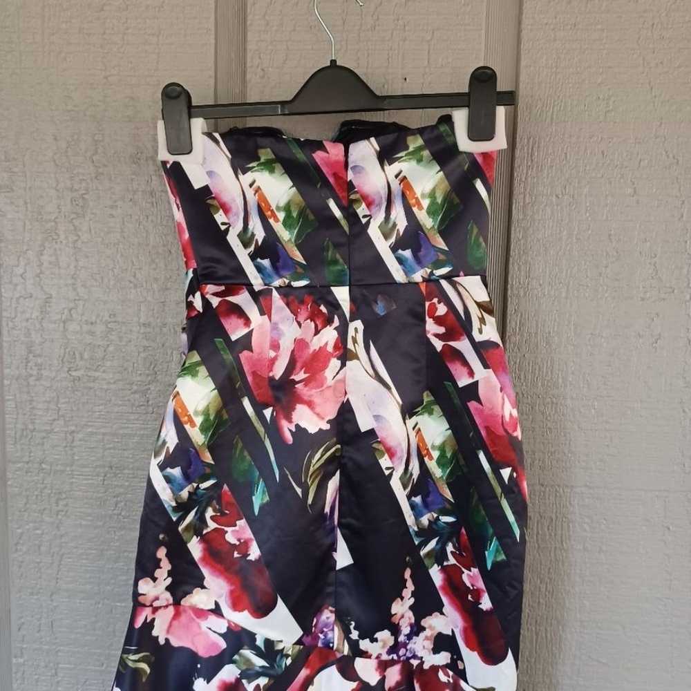 Parker Wendy Floral Dress Size 2 In Striped Marga… - image 7