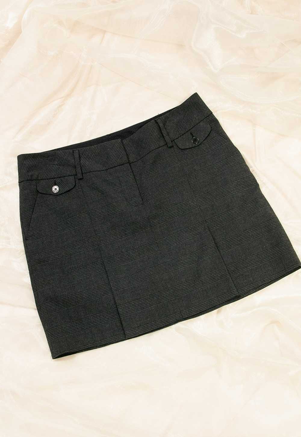 Vintage Skirt Y2K Preppy Dark Academia Pleated Mi… - image 2