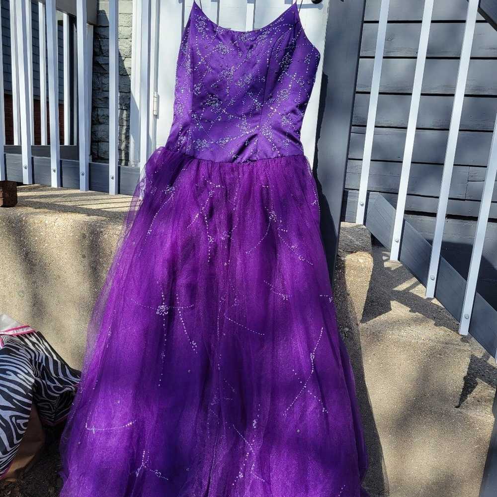 Purple prom dress alfred angelo - image 1