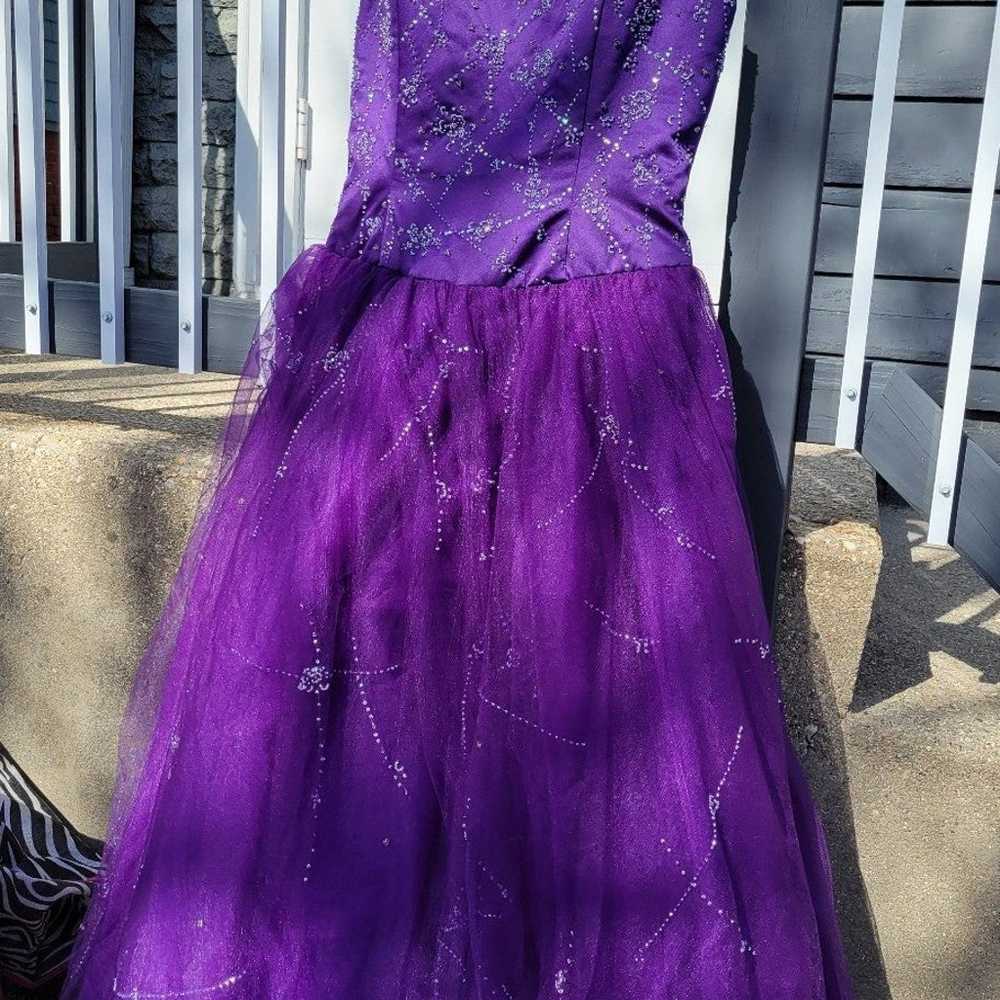 Purple prom dress alfred angelo - image 2