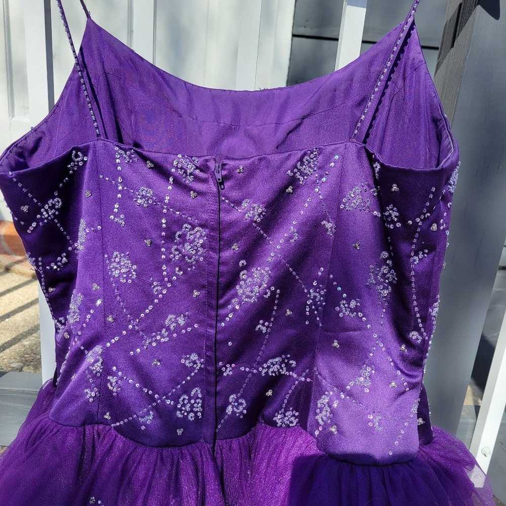 Purple prom dress alfred angelo - image 5