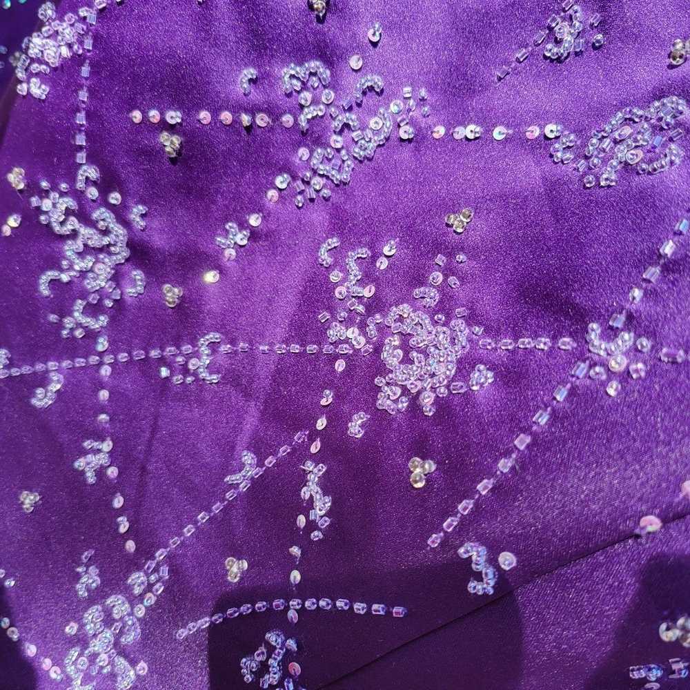 Purple prom dress alfred angelo - image 6