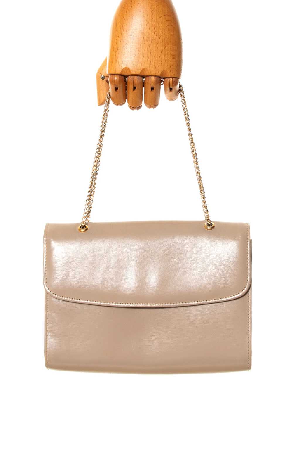 1970s Dual-Length Strap Leather Handbag - image 1