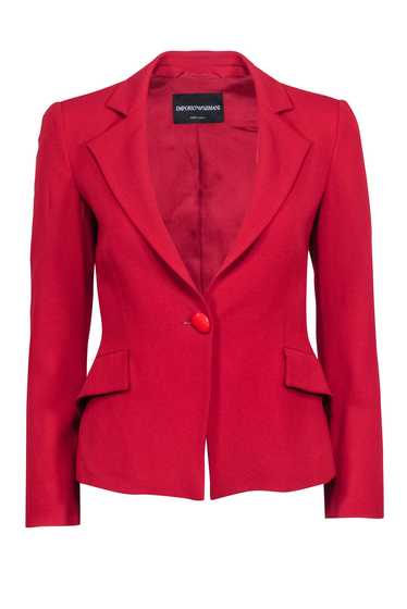 Emporio Armani - Red Single Button Blazer Sz 0