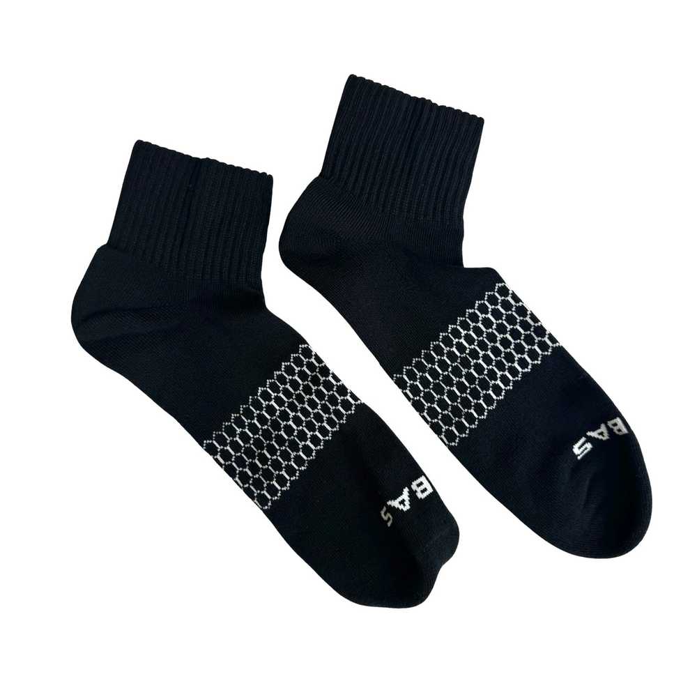 Bombas Black Sure-Fit Cuff Quarter Socks - image 3