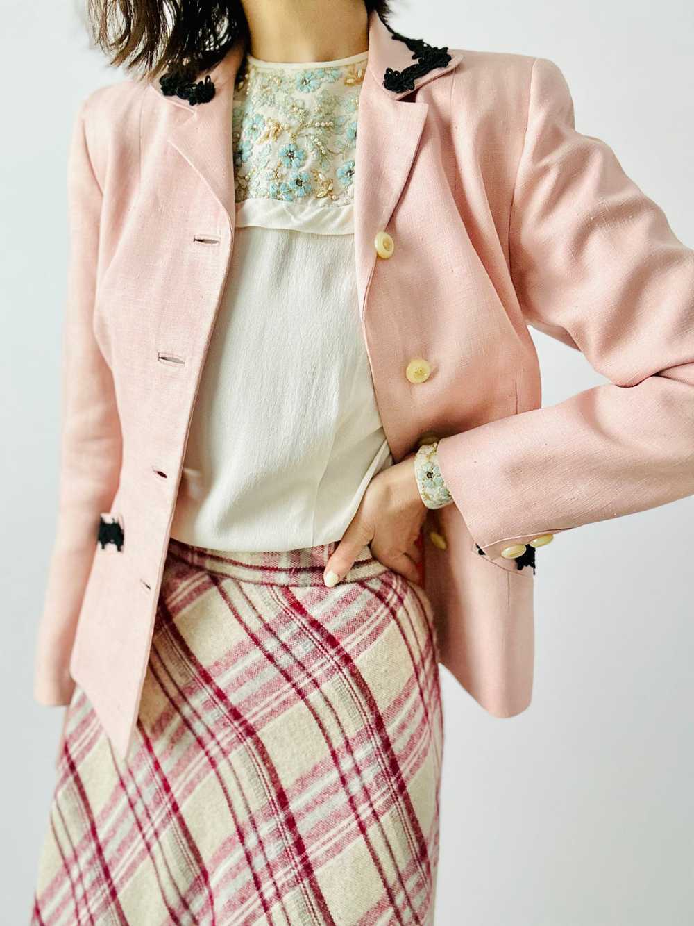 Vintage 1940s dusty pink jacket - image 11