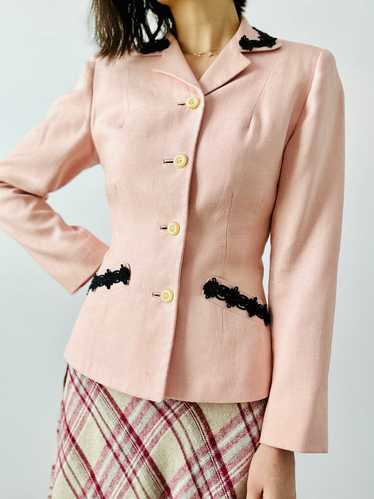 Vintage 1940s dusty pink jacket - image 1