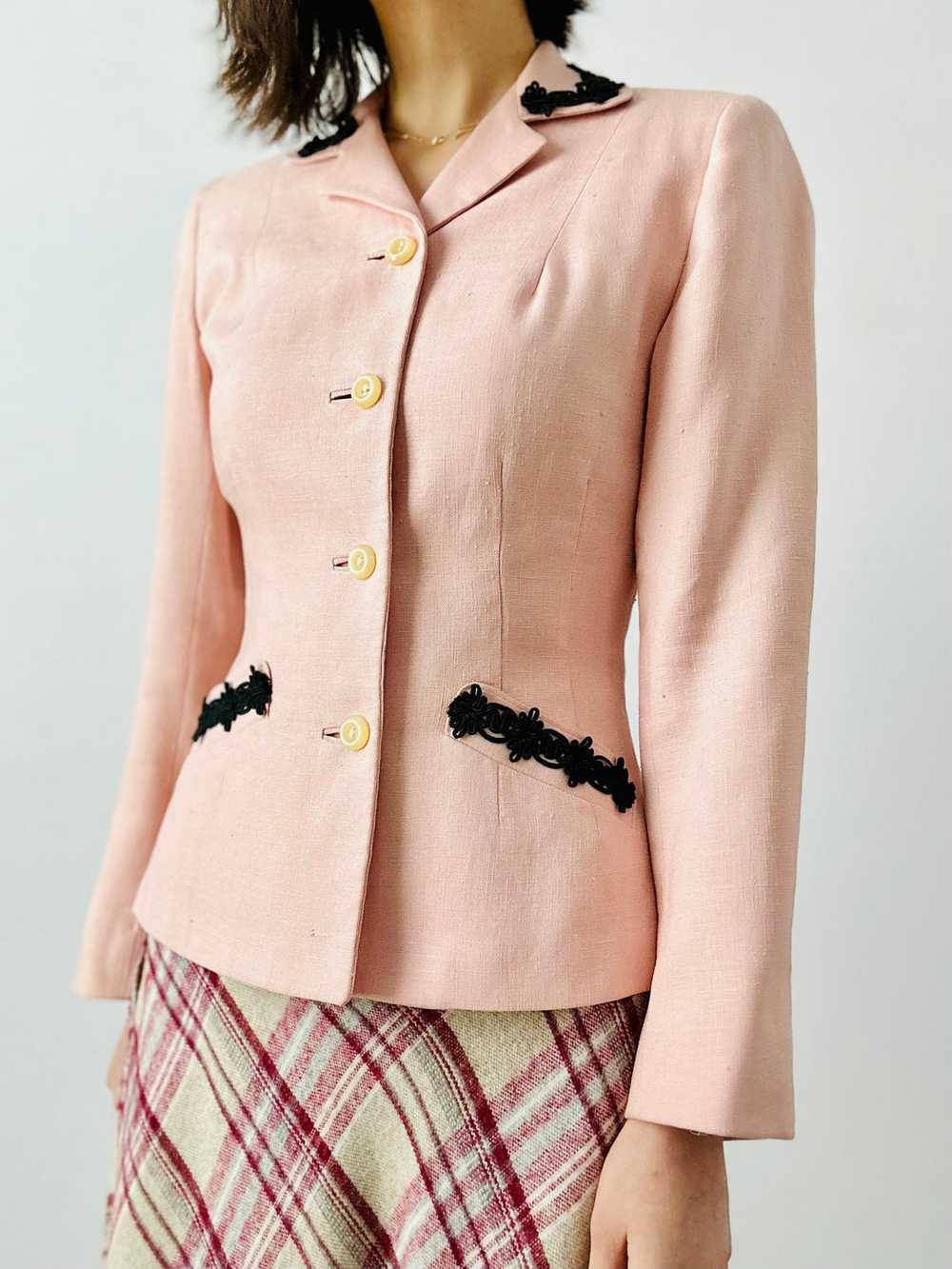 Vintage 1940s dusty pink jacket - image 2