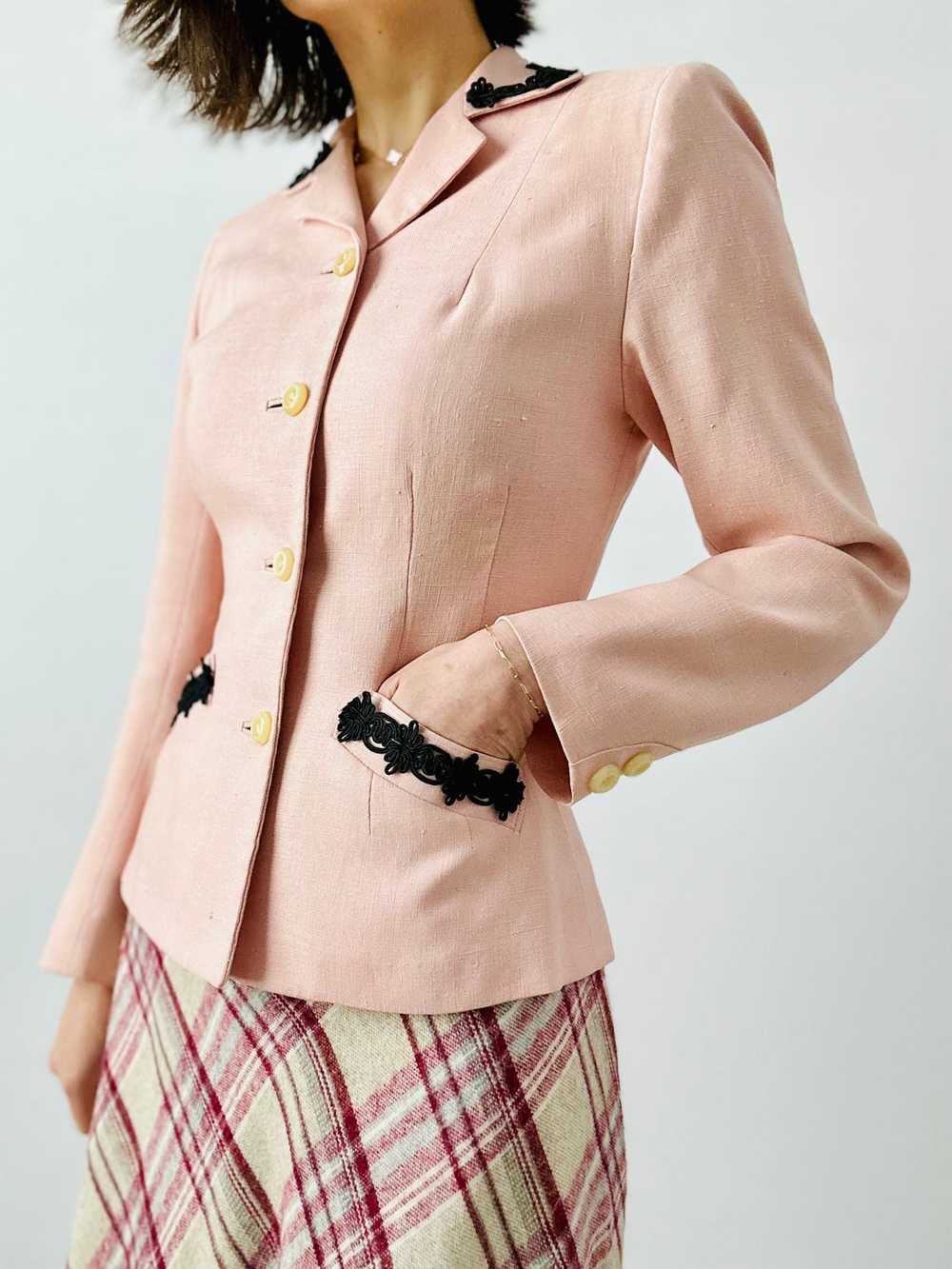 Vintage 1940s dusty pink jacket - image 5
