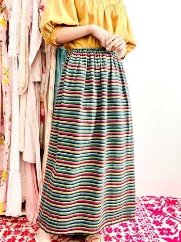 Vintage rainbow colors maxi skirt - image 1