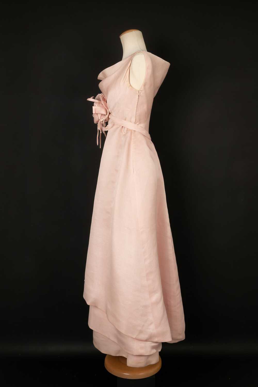 Jeanne Lanvin pink dress Haute Couture circa 1965 - image 2