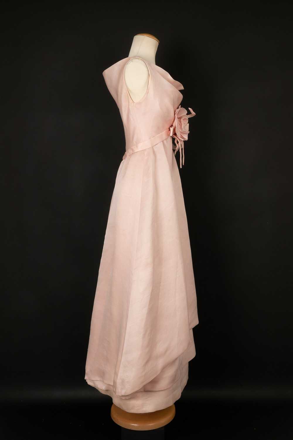 Jeanne Lanvin pink dress Haute Couture circa 1965 - image 4