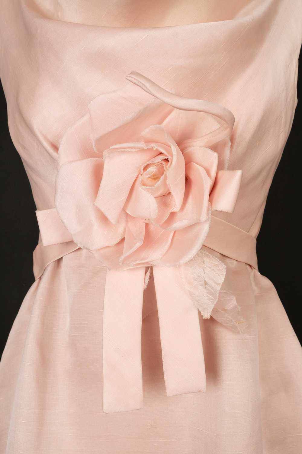 Jeanne Lanvin pink dress Haute Couture circa 1965 - image 5