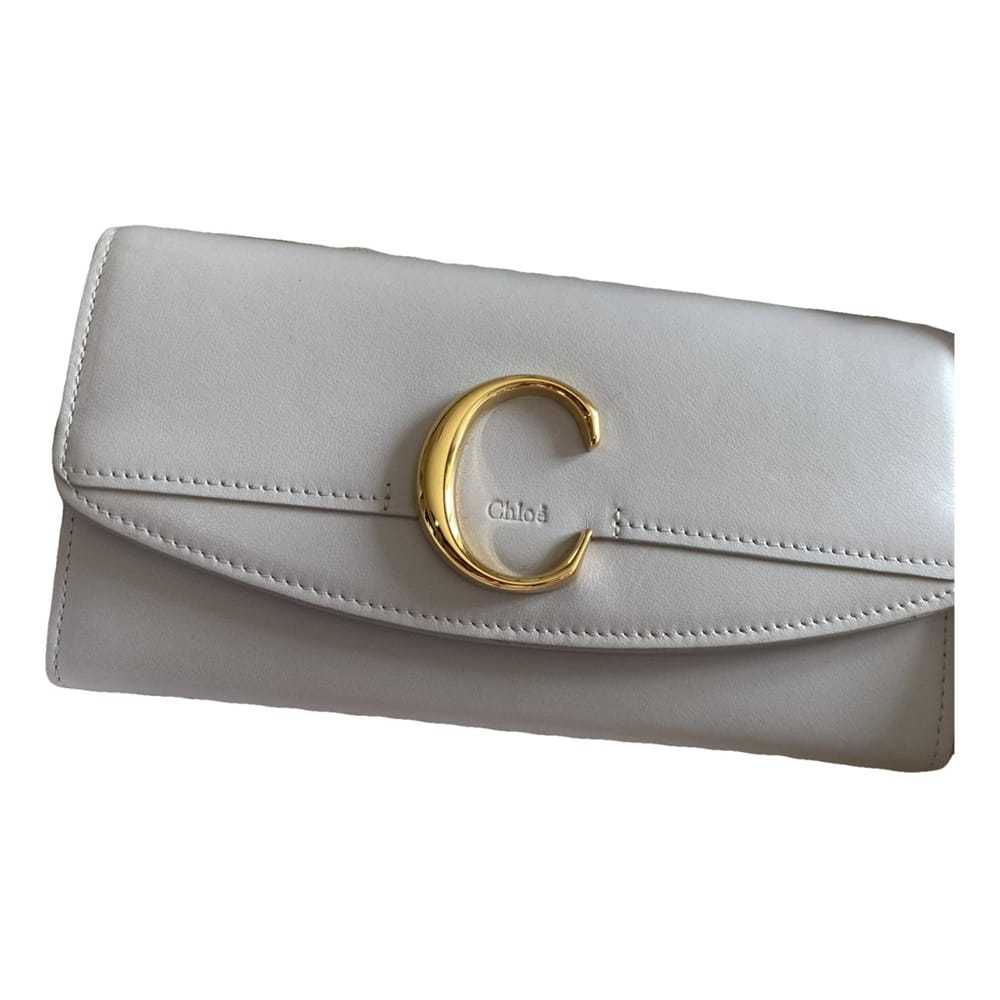 Chloé C leather clutch - image 1