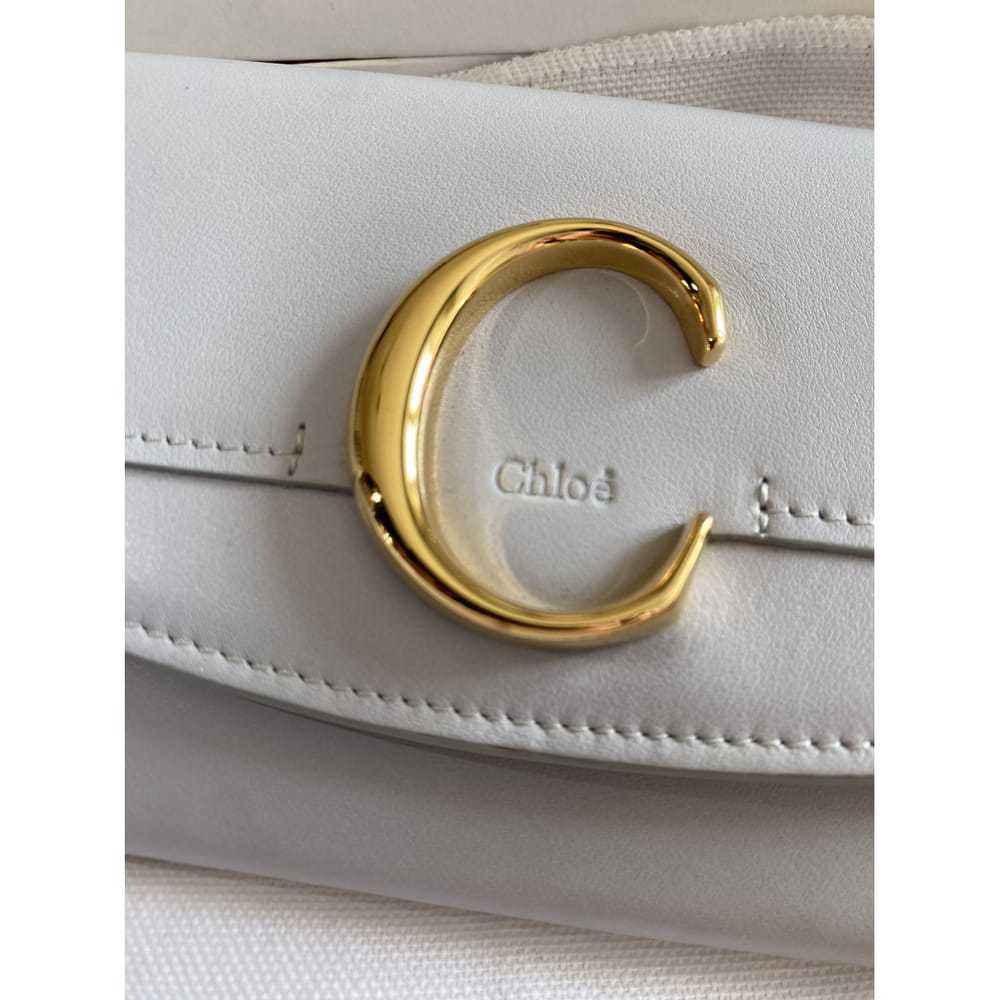 Chloé C leather clutch - image 2