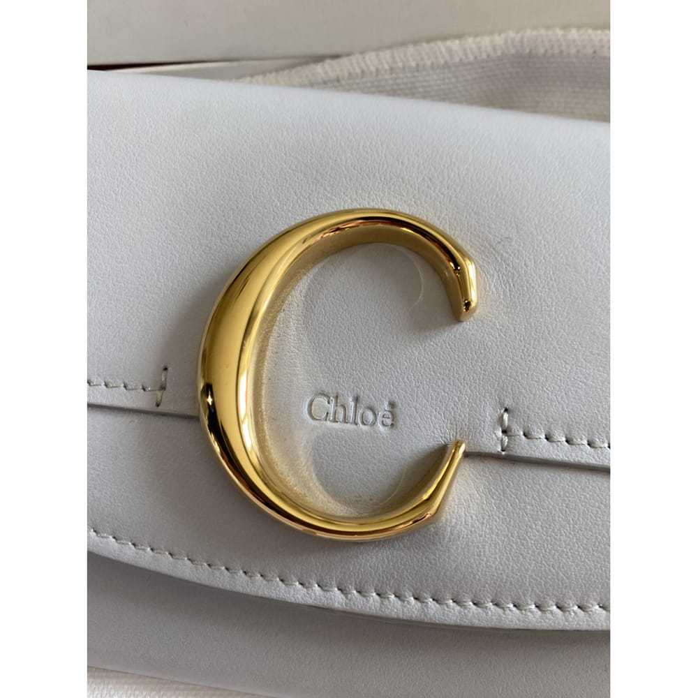 Chloé C leather clutch - image 3